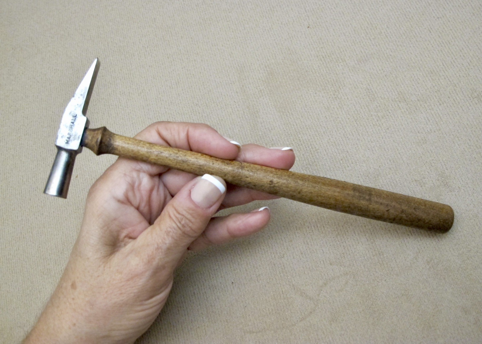 Antique MARSHALL Jewelers/Watchmakers Tool Chasing/Planishing 1.8oz Hammer Vtg