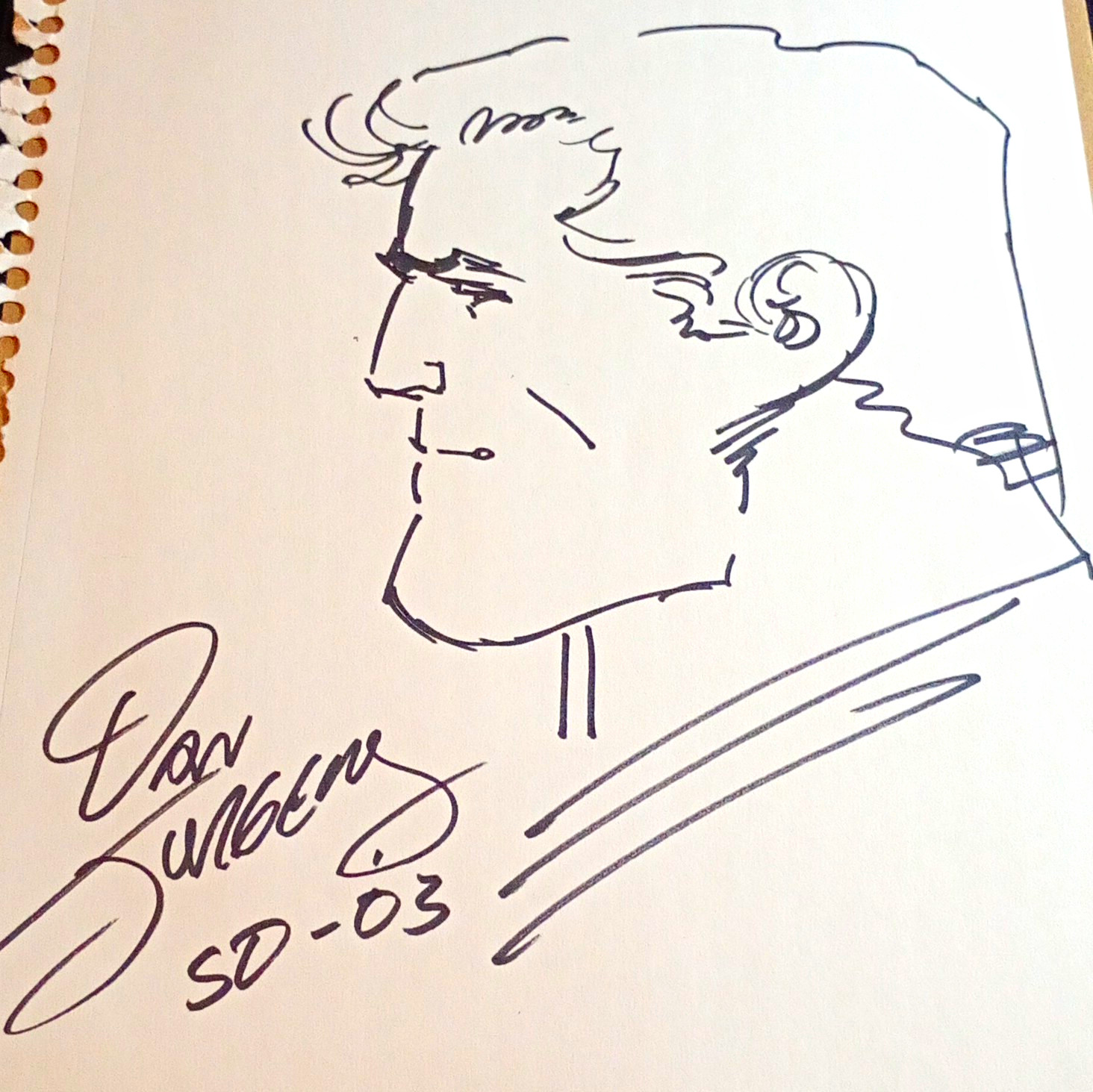Dan Jurgens Original Signed Superman Ink Portrait Drawing 2003 SDCC Dan Jurgens Original Signed Superman Ink Portrait Drawing 2003 SDCC