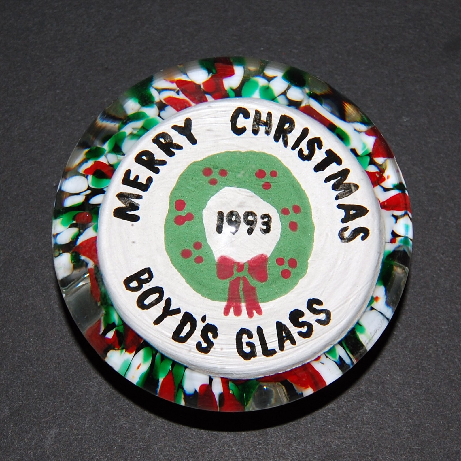 Rare BOYD ART GLASS 1978-1993 Christmas 3\