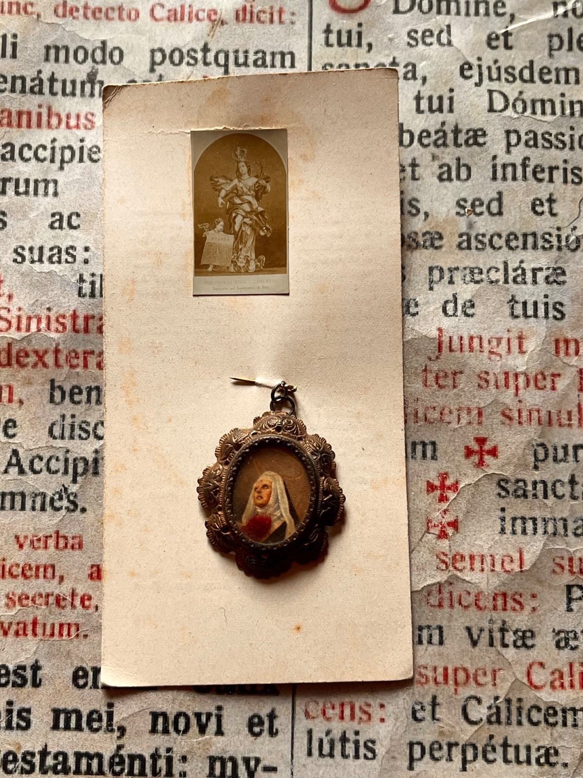 RARE RELIC Holy  St. Rita : Stunning wax seal present - Cascia - 1900\'s 