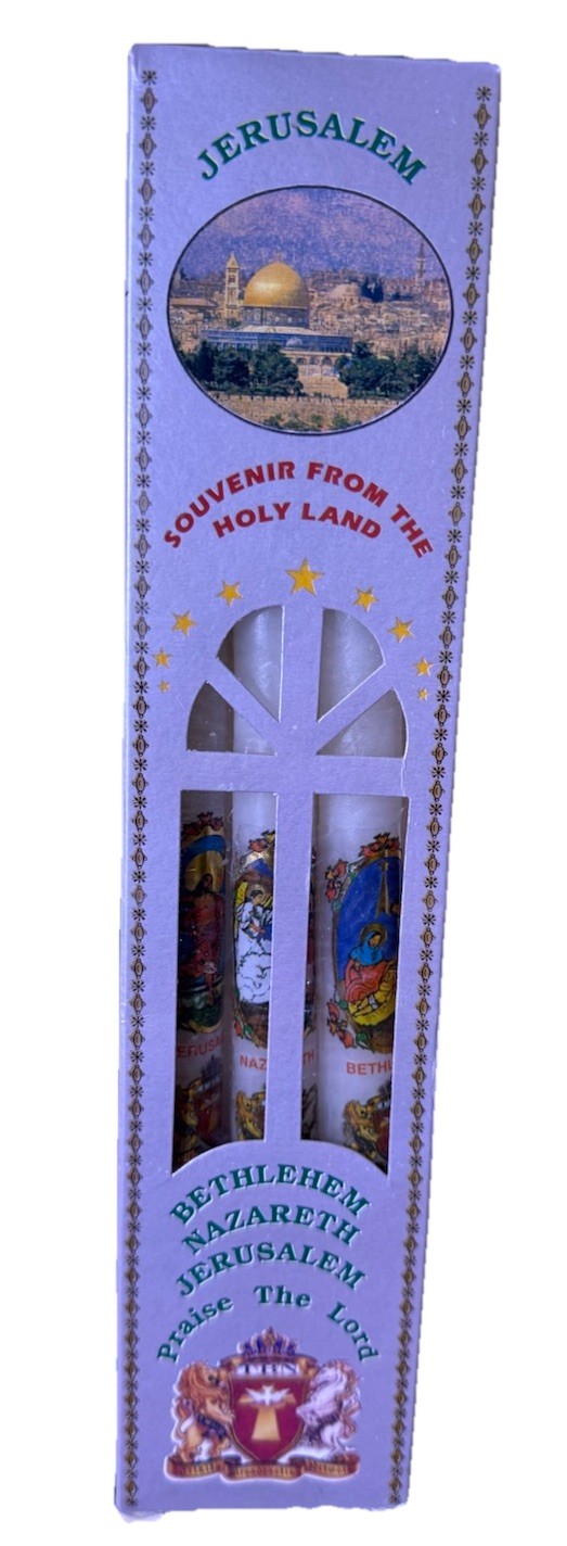 Blessed Candles from the Holy Land Jerusalem Bethlehem Nazareth Israel Blessed Candles from the Holy Land Jerusalem Bethlehem Nazareth Israel