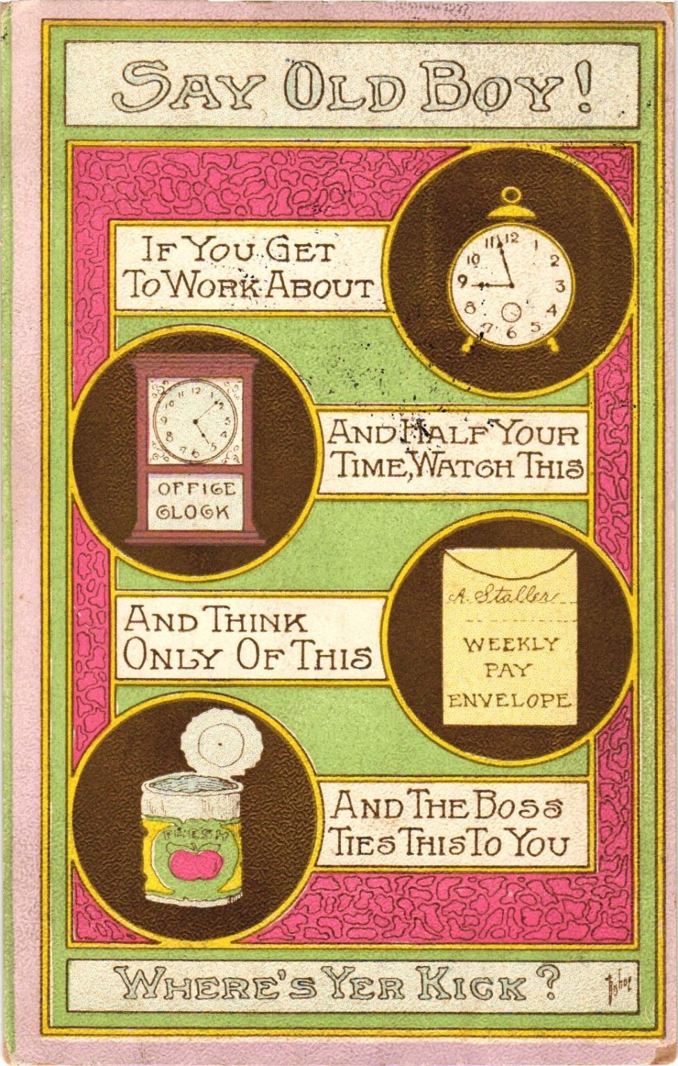 1911 Humorous Postcard \