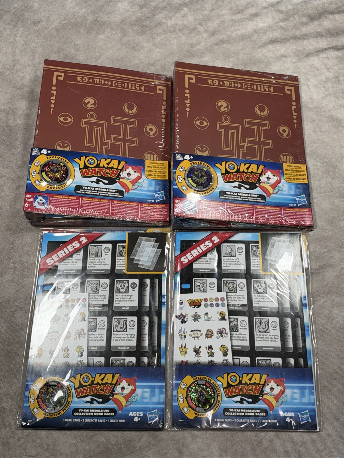 (2) Yo Kai Watch Medallium Collection Book Album Hasbro New Unopened 2015 + More (2) Yo Kai Watch Medallium Collection Book Album Hasbro New Unopened 2015 + More