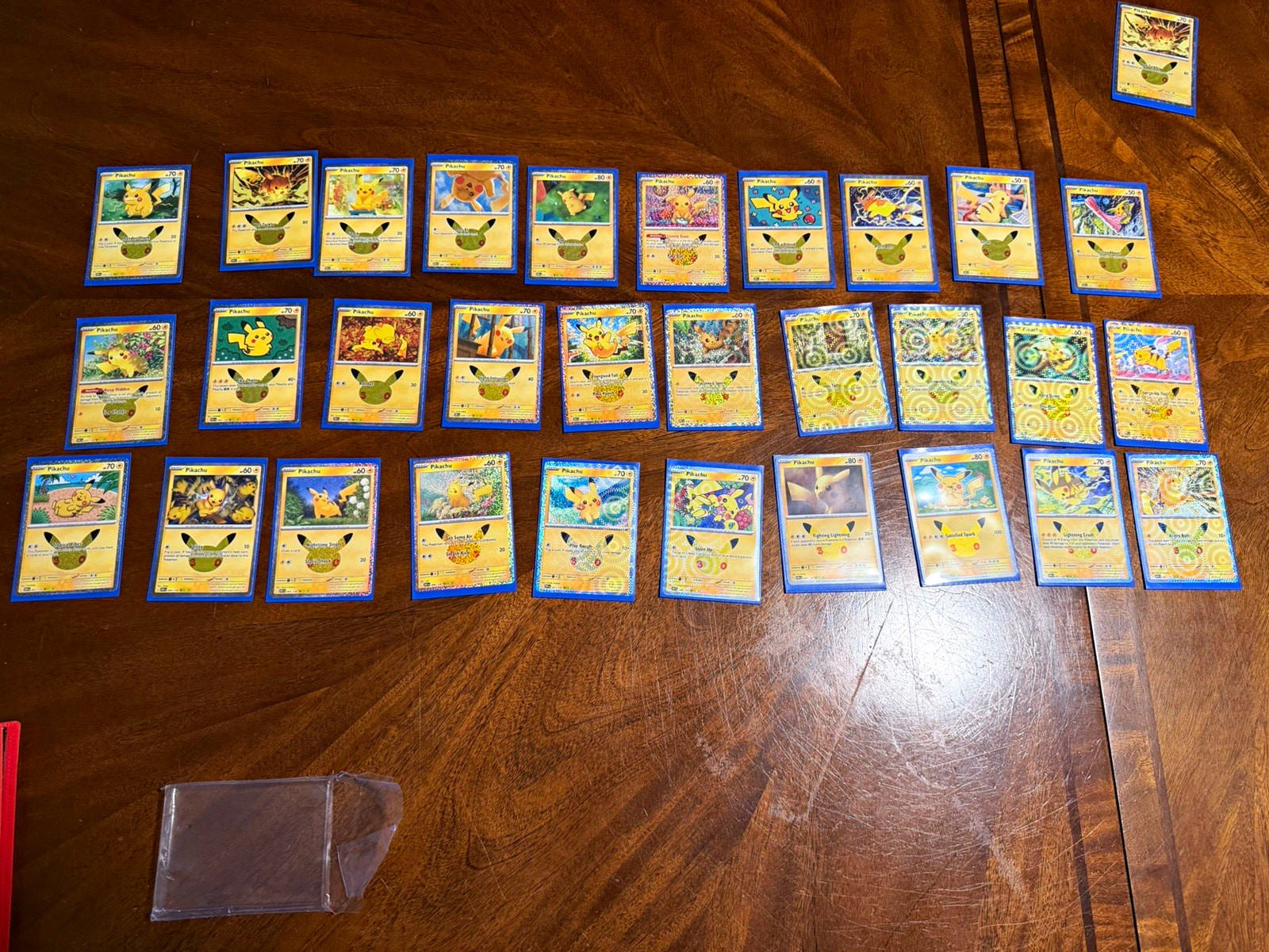 Pokemon 30th Anniversary Complete Pikachu Set