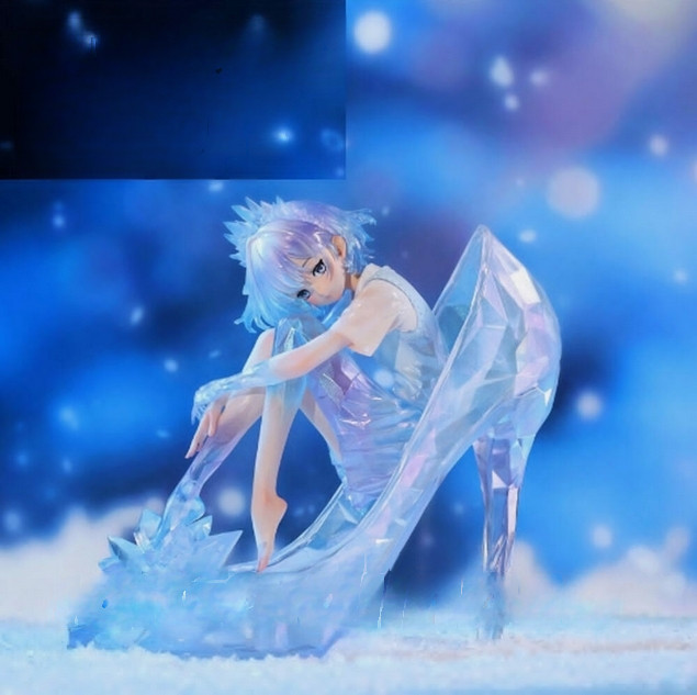 Glass Sleeping Girl Model PU Pre-order 18.3x10x17.4cm Painted Shoe Beauty