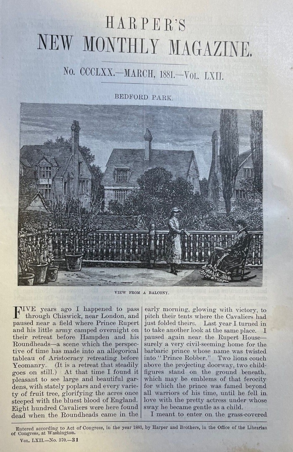 1881 Bedford Park London England Tower House Queen Anne Gardens Tabard Inn 1881 Bedford Park London England Tower House Queen Anne Gardens Tabard Inn