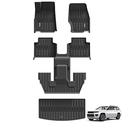 3W Floor Mats & Cargo Liner Fit for Jeep Grand Cherokee L 2021-2025 2026 All