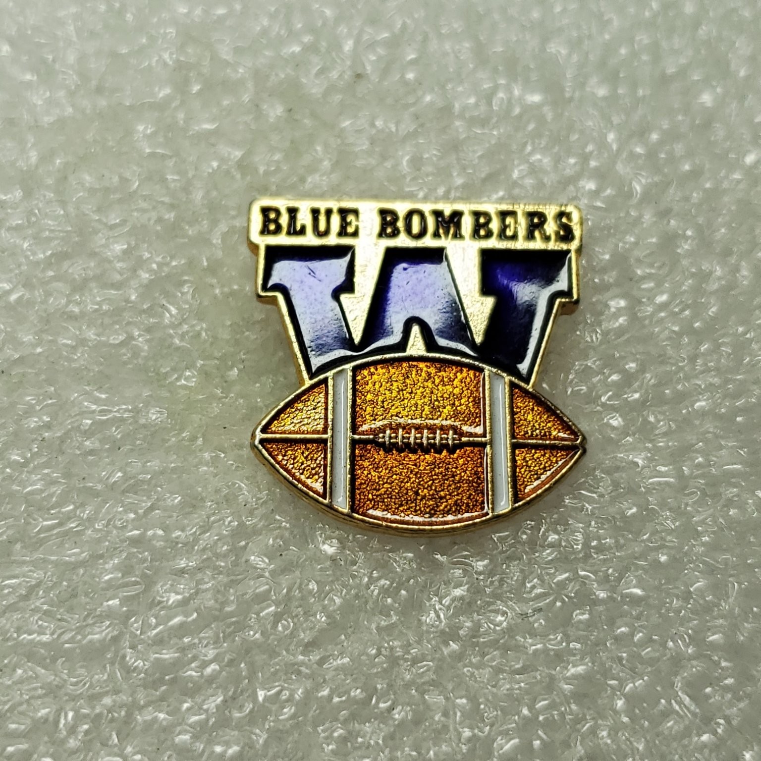 Winnipeg Blue Bombers Lapel Pin Pinback Button CFL Football Team Logo Vintage Winnipeg Blue Bombers Lapel Pin Pinback Button CFL Football Team Logo Vintage