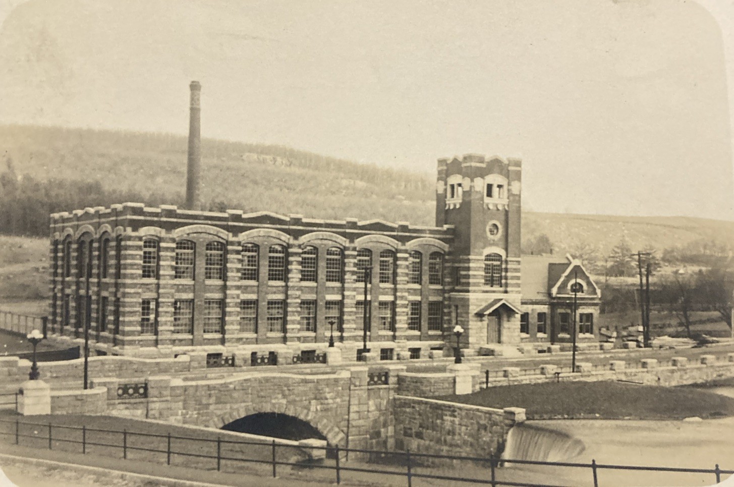 c1910 Monson Mass Ellis New Mill Postcard c1910 Monson Mass Ellis New Mill Postcard