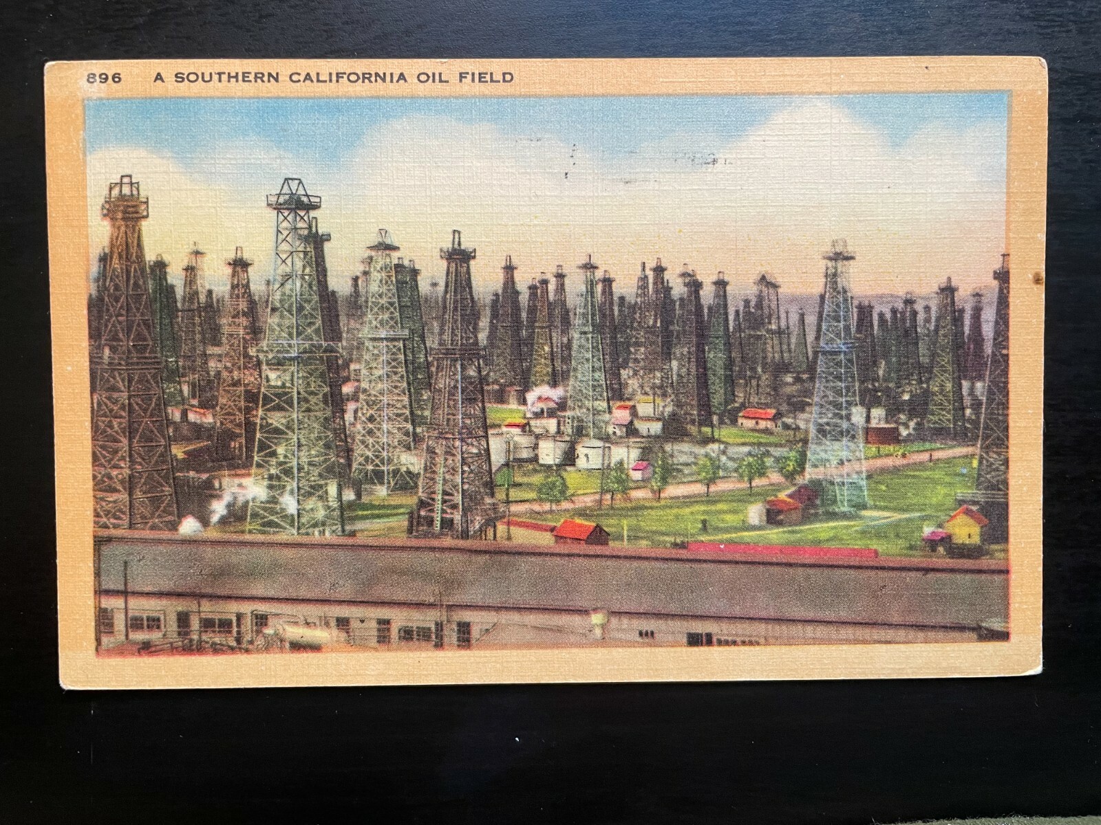 Vintage Postcard 1955 Southern California Oil Field, (CA)