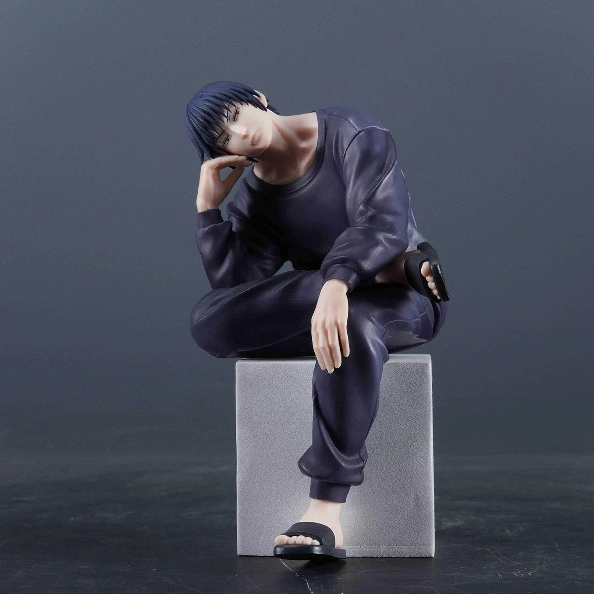 JJK Toji Fushiguro 12cm PVC Figure Sitting Pose Anime Model Collectible