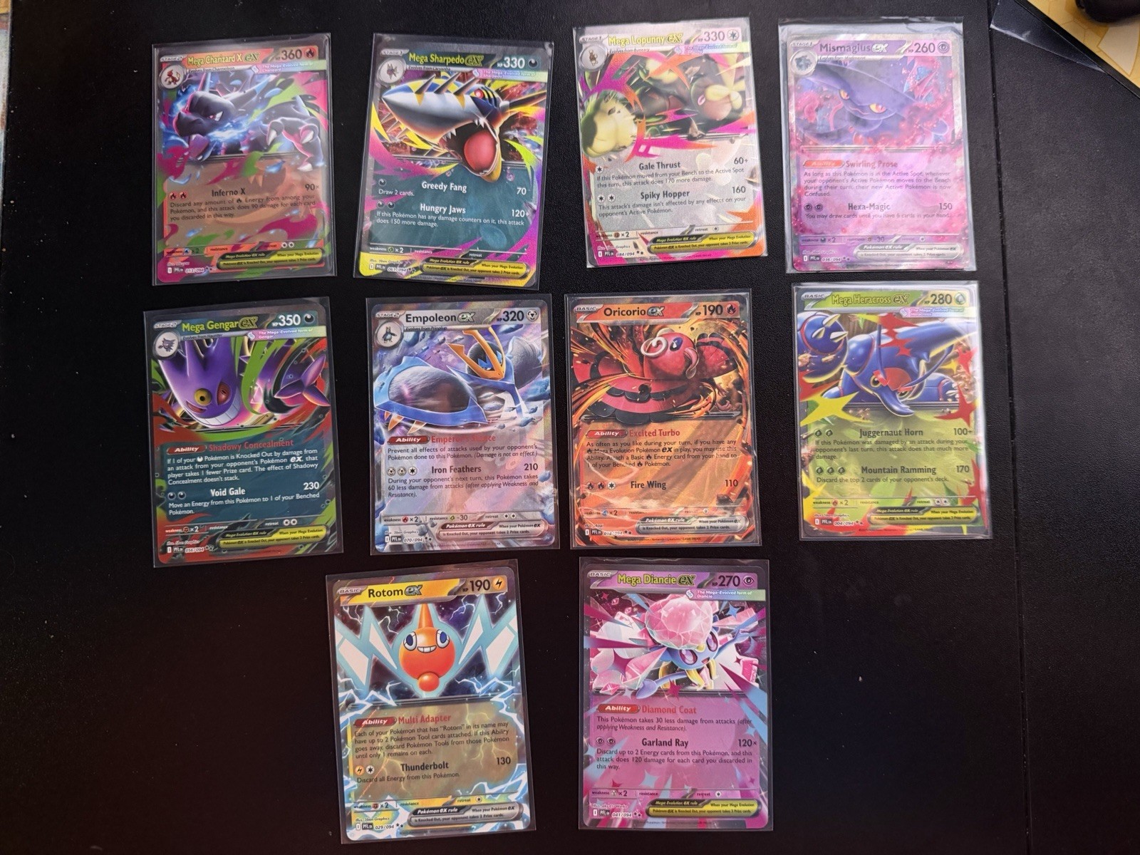 Mega Evolutions Phantasmal Flames Base Complete all Regular EXs Normal/Reverse