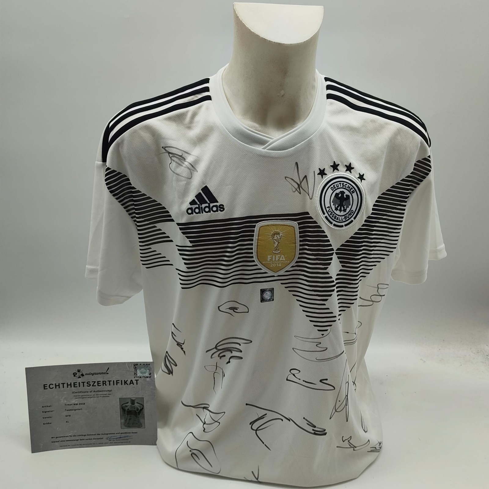Germany Jersey World Cup 2018 Team Signed DFB Adidas XL