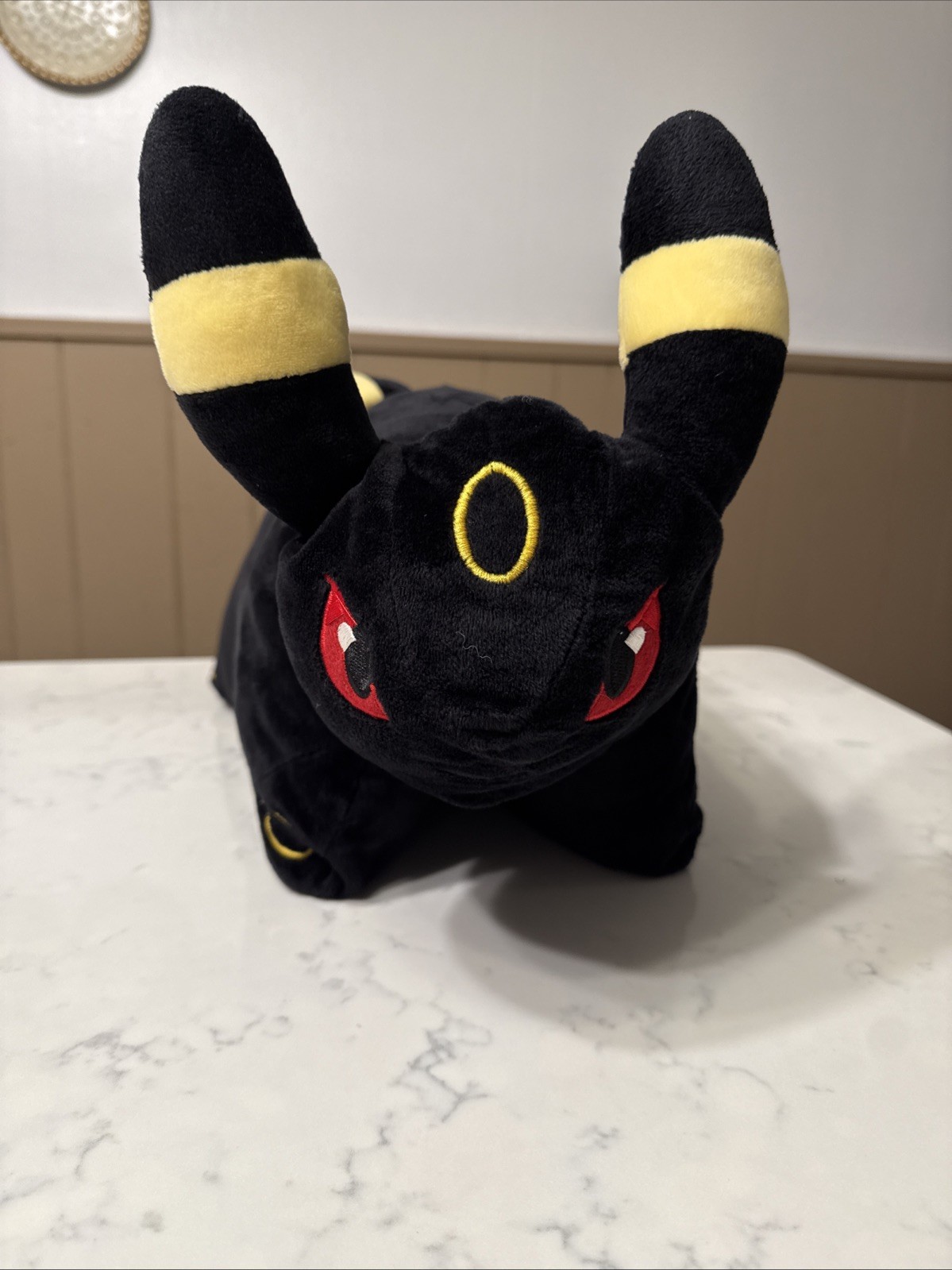 Vintage 2010 Pokémon Center Umbreon Pillow Buddy Fold-Out Plush Pet Rare Japan Vintage 2010 Pokémon Center Umbreon Pillow Buddy Fold-Out Plush Pet Rare Japan