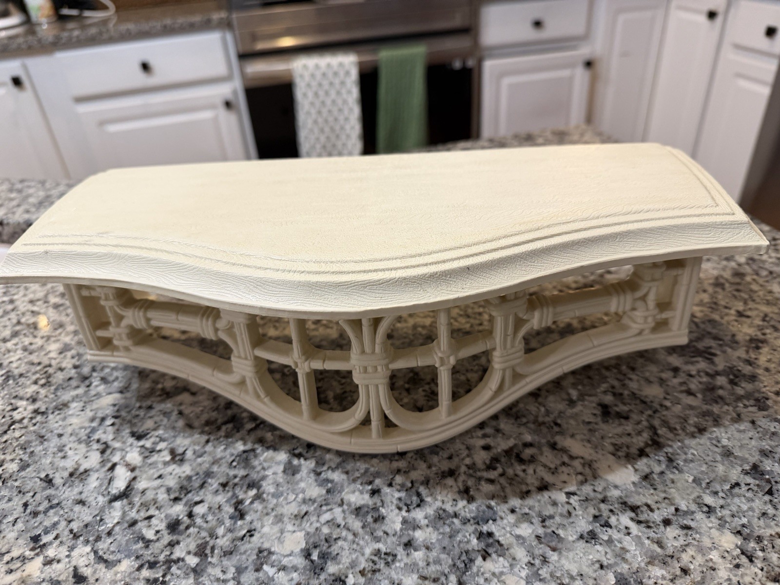 Faux Bamboo Shelf Home Interior Homco Off White Vintage 1980’s