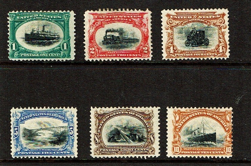 1901 U.S. Pan-Am Expo Series COMPLETE SET of 6  Sc#294- 299 M/NH/OG GEMS