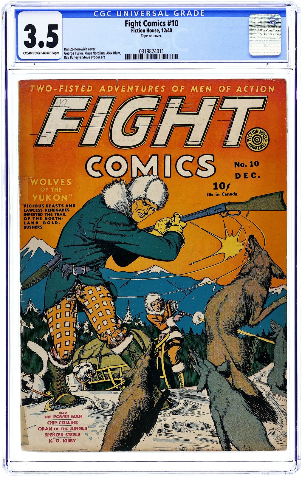 Fight Comics #10 CGC 3.5 1940 0319824011