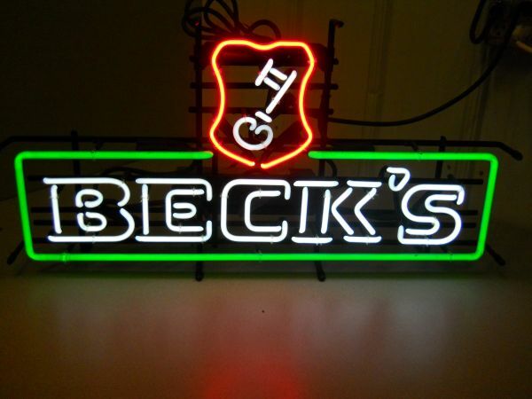 New Beck\'s Key Beer Bar Lamp Neon Light Sign 20\