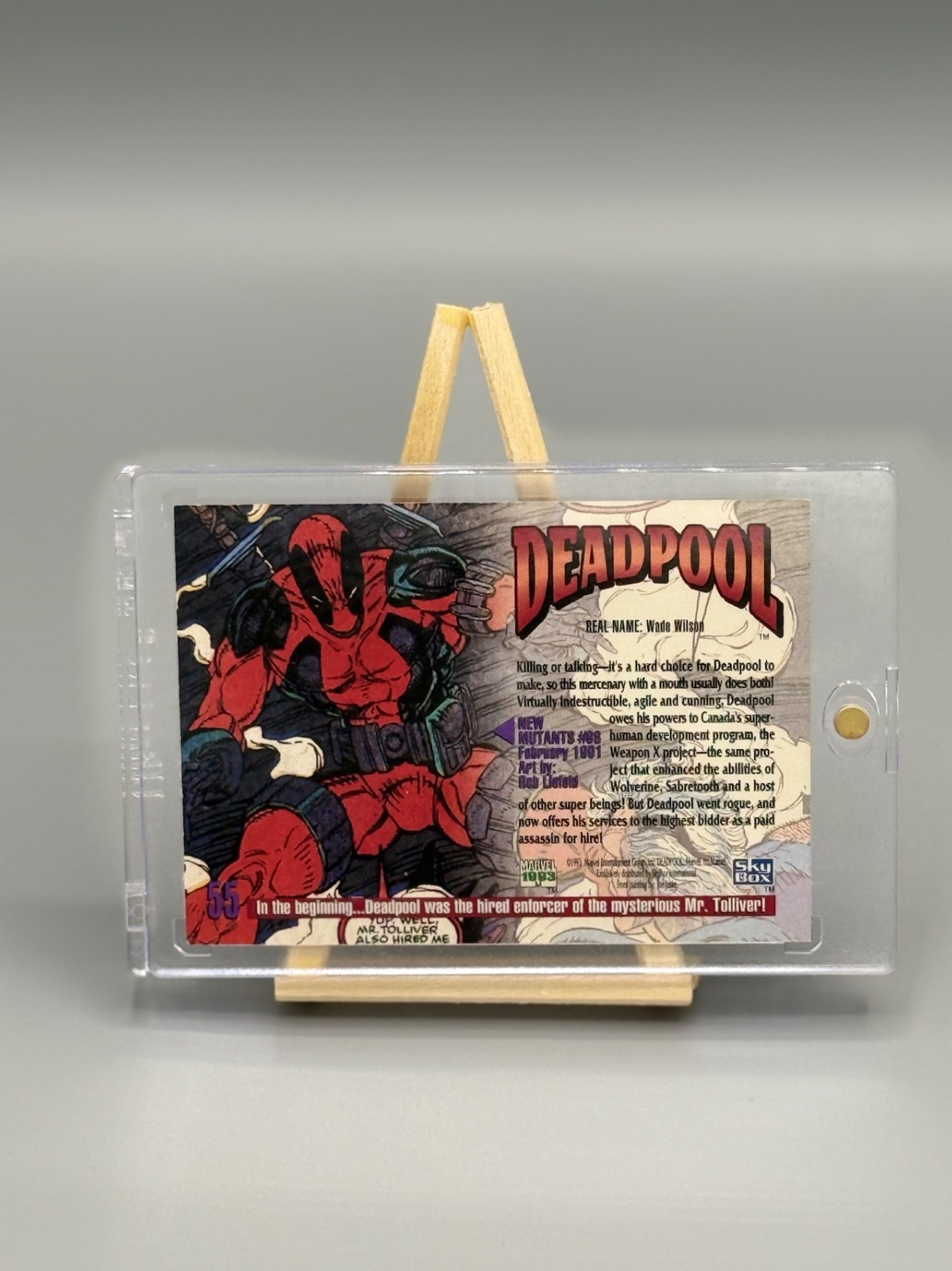 1993 Marvel Masterpieces DEADPOOL #55 Rare 1993 Marvel Masterpieces DEADPOOL #55 Rare