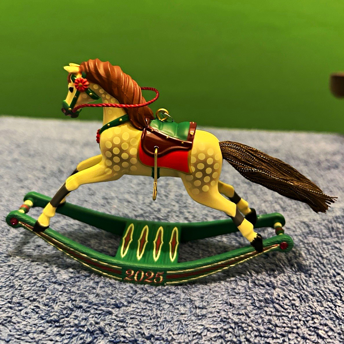 Hallmark Keepsake Rocking Horse Memories 2025 Hanging Christmas Tree Ornament