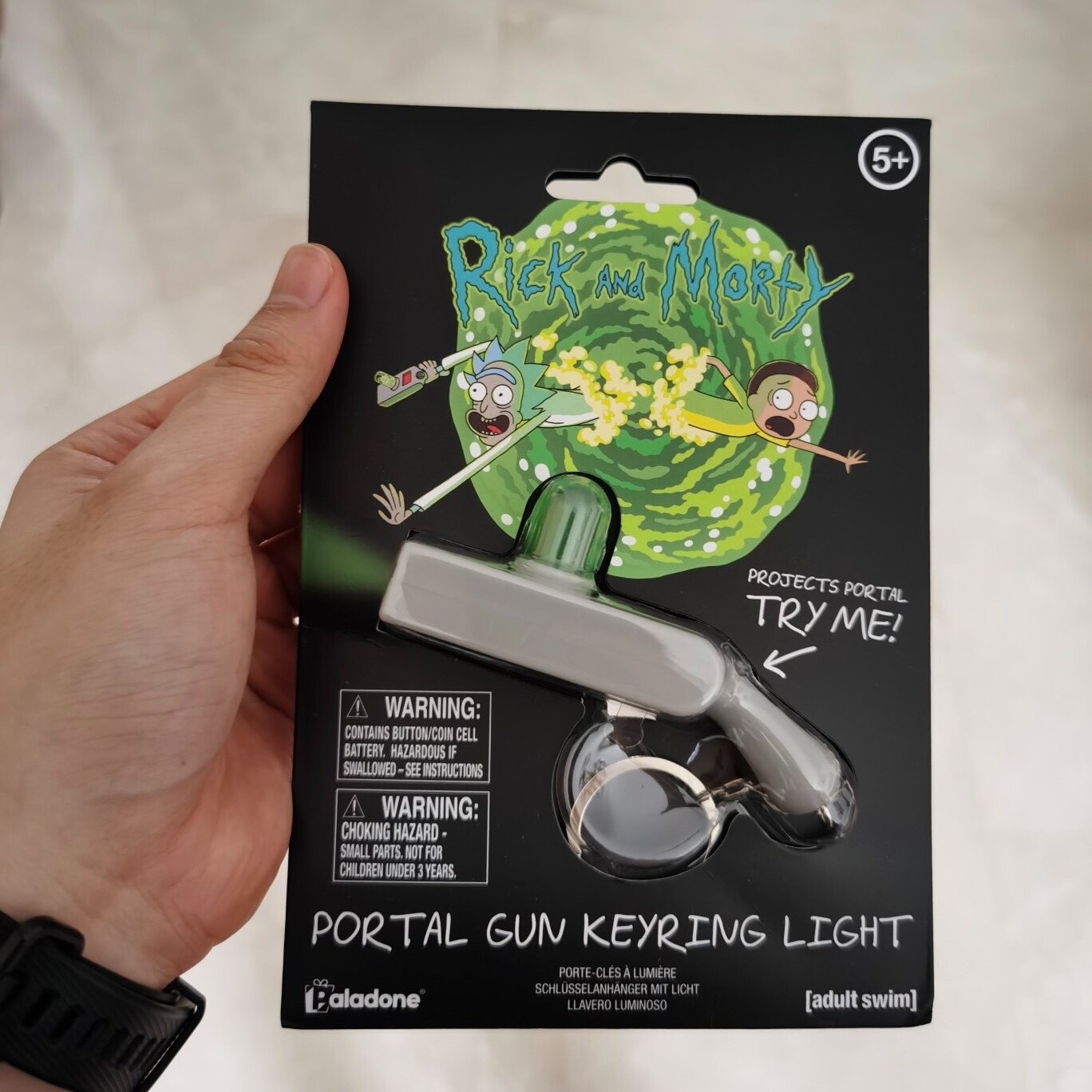 Rick and Morty Portal Gun Keychain Light Paladone Official Collectible Rick and Morty Portal Gun Keychain Light Paladone Official Collectible