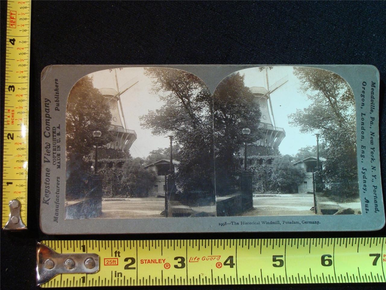 b096, Keystone Stereoview - The Historical Windmill, Potsdam, Germany c. 1910\'s
