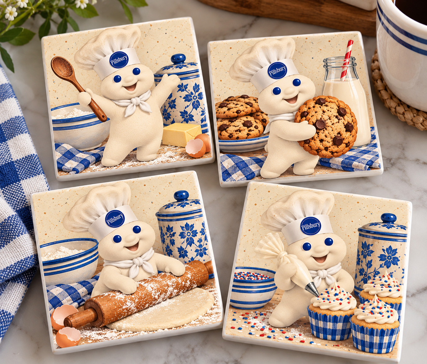 Pillsbury Doughboy Coasters
