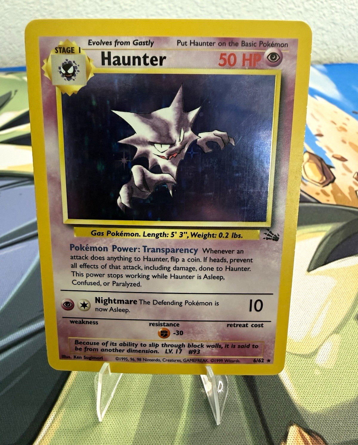 Pokémon TCG Fossil Haunter 6/62 1999 English WOTC Ken Sugimori