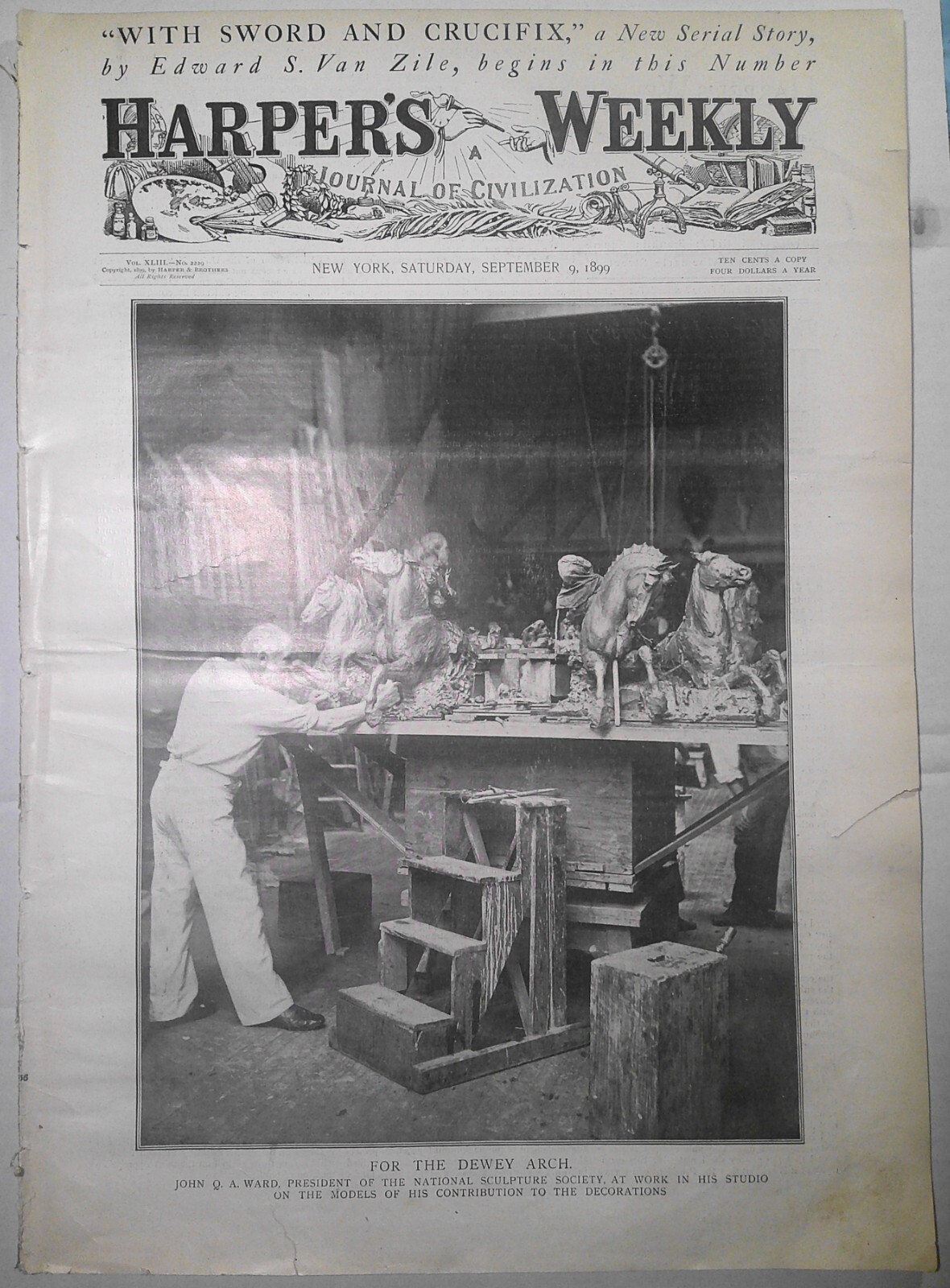 Harper's Weekly September 9, 1899. Booker T Washington on Africa; Dewey Arch etc Harper's Weekly September 9, 1899. Booker T Washington on Africa; Dewey Arch etc