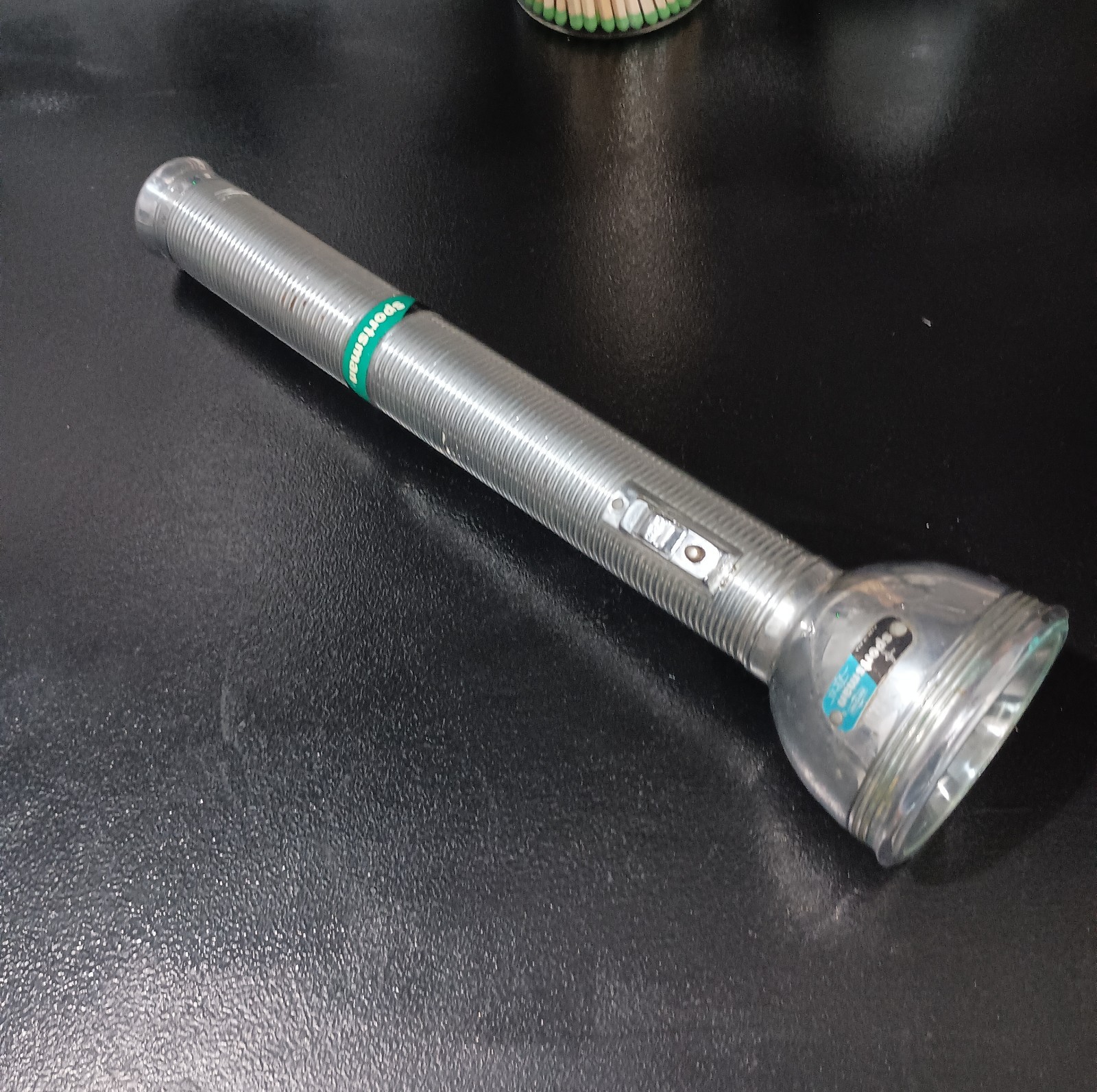 Vintage Ray-o-vac 5 D Cell Flash Light. Glass Lens. Needs Bulb Good Condition