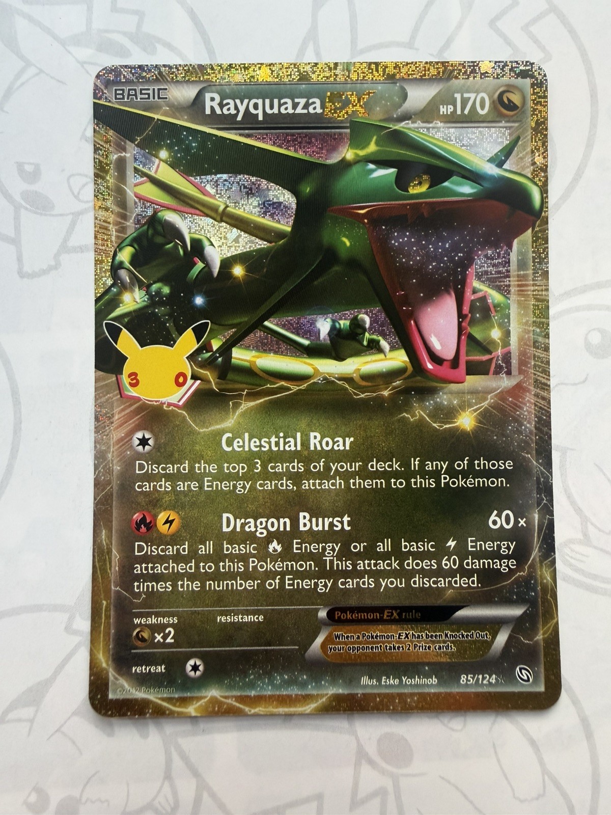 Pokemon 30th Celebration Classic Collection Rayquaza EX
