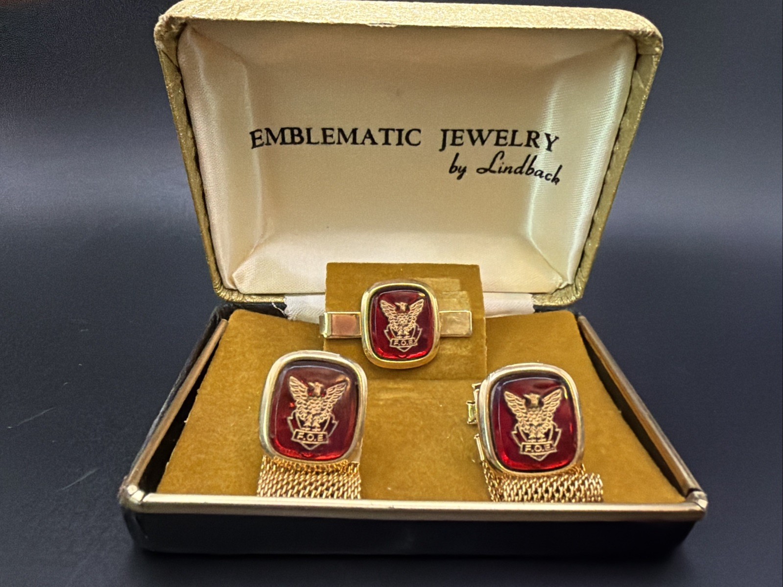 vintage Fraternal Order of Eagles (FOE) men's jewelry