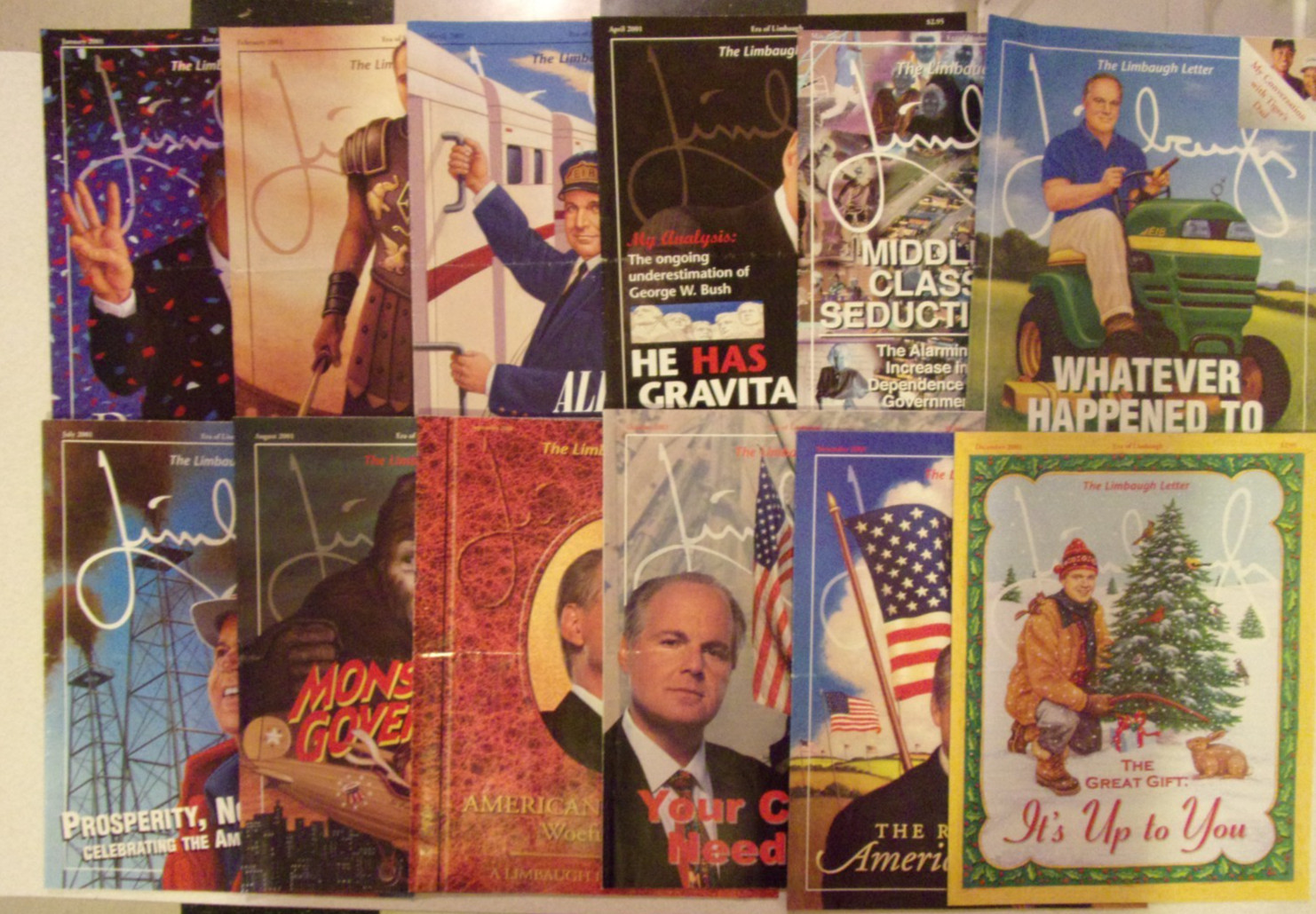 2001 THE LIMBAUGH LETTER  Magazine Full Set 12 Issues