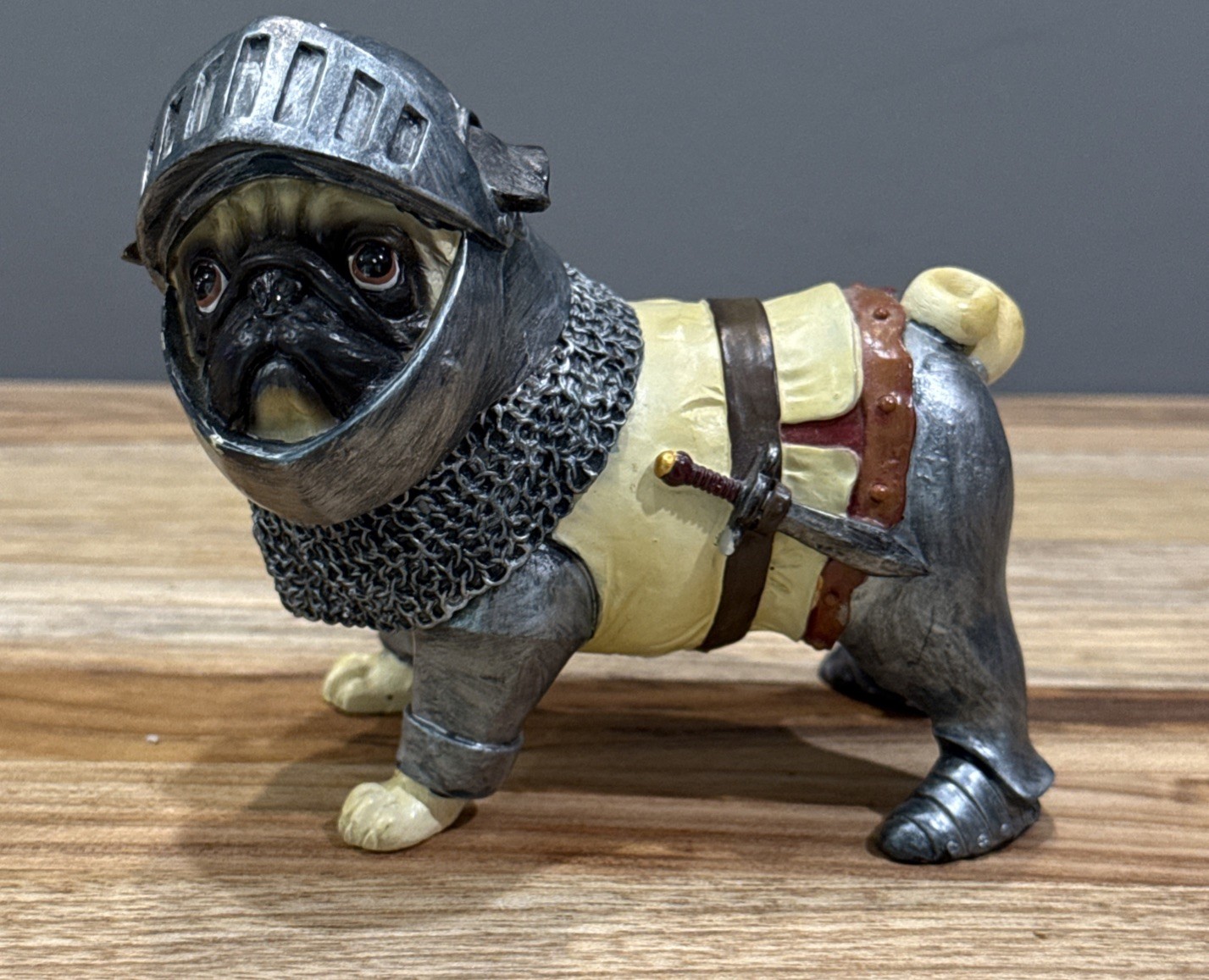 Westland Gifts Pugnacious Pug-nacious Knight Protector Pug Rare Retired No Box