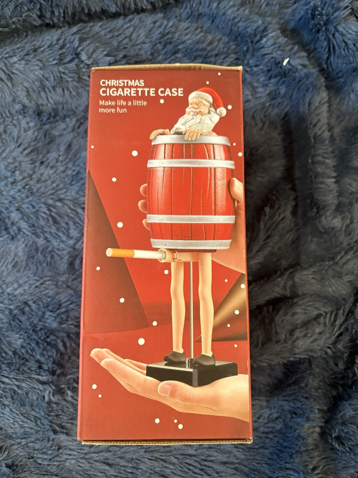 New Naughty Santa Claus in Barrel Cigarette Dispenser Christmas Novelty Gift. New Naughty Santa Claus in Barrel Cigarette Dispenser Christmas Novelty Gift.