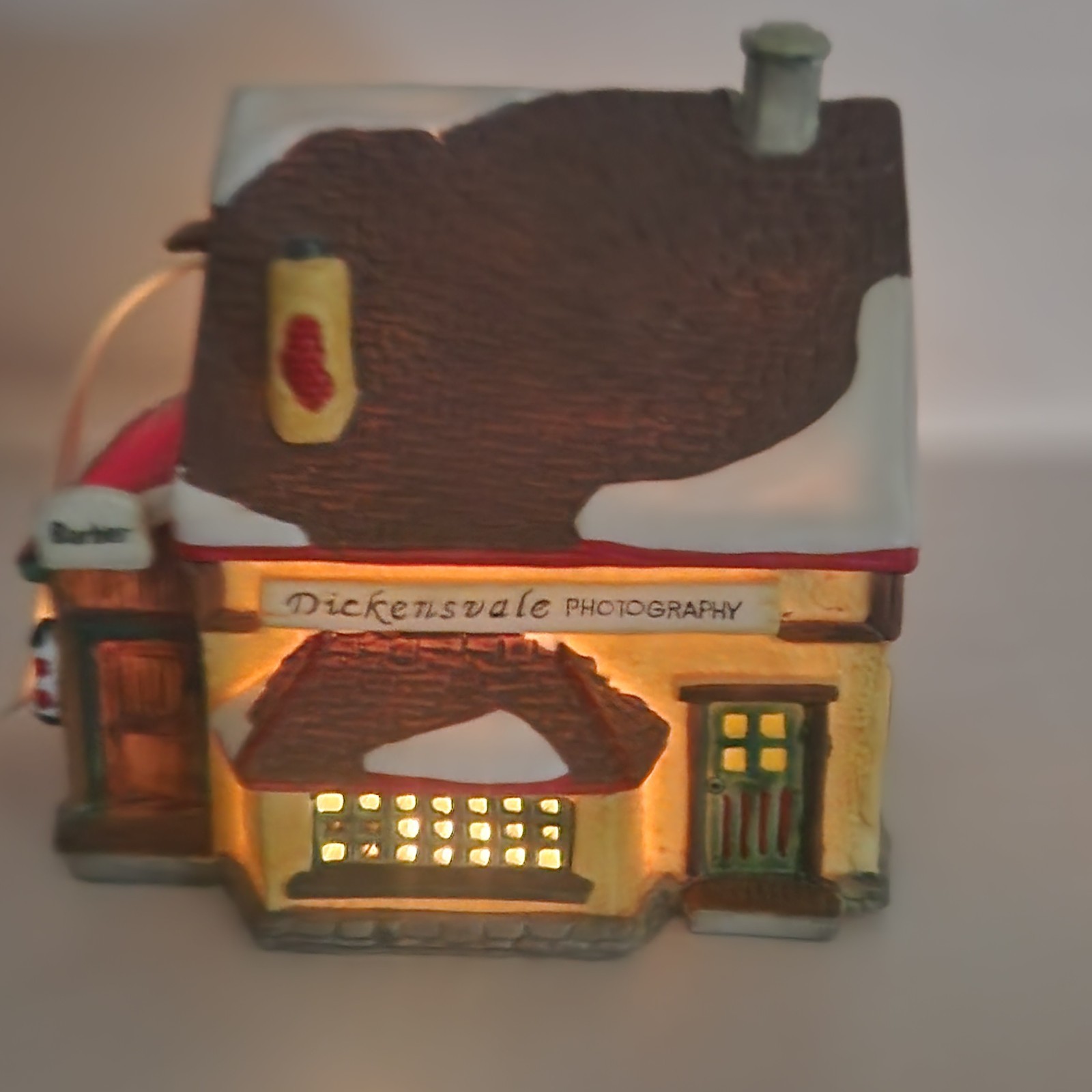 Lemax Dickensvale Photography/ Barber Porcelain Lighted Christmas Village 1994