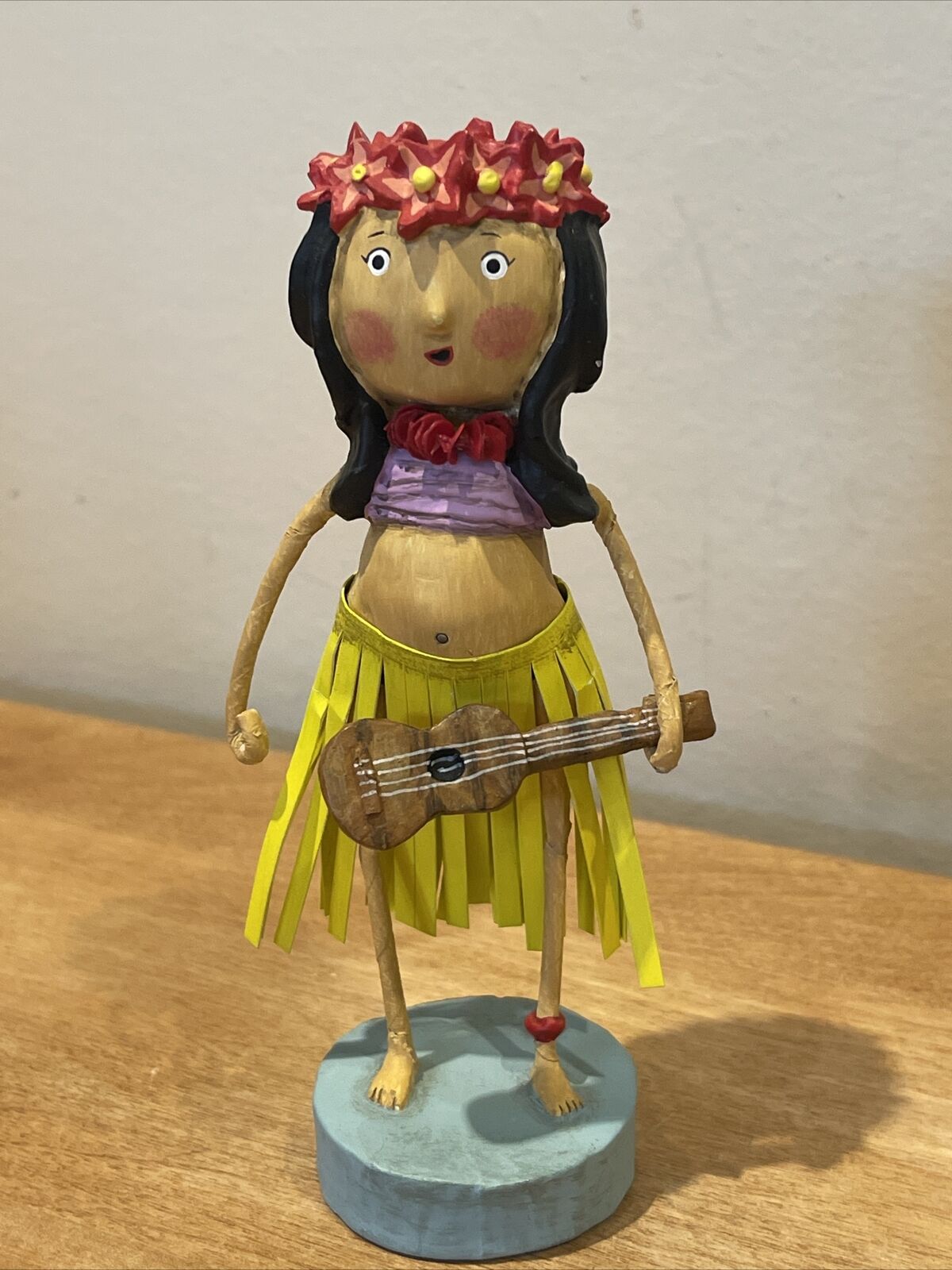 Lori Mitchell Hula Lula Figurine, Summer Fun Collection, Beach Hawaiin Girl EUC