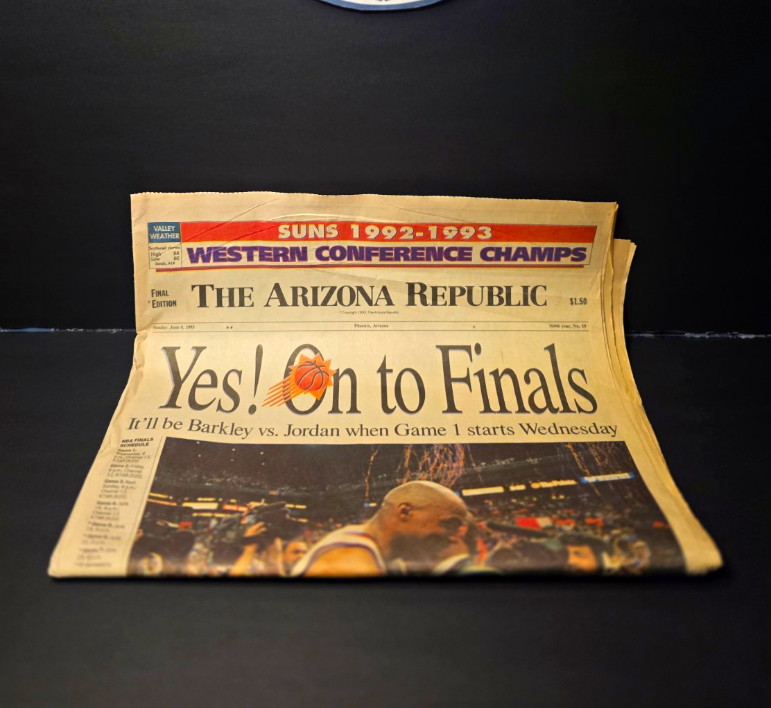 The Arizona Republic Phoenix Suns 1992-93 West Champs The Arizona Republic Phoenix Suns 1992-93 West Champs