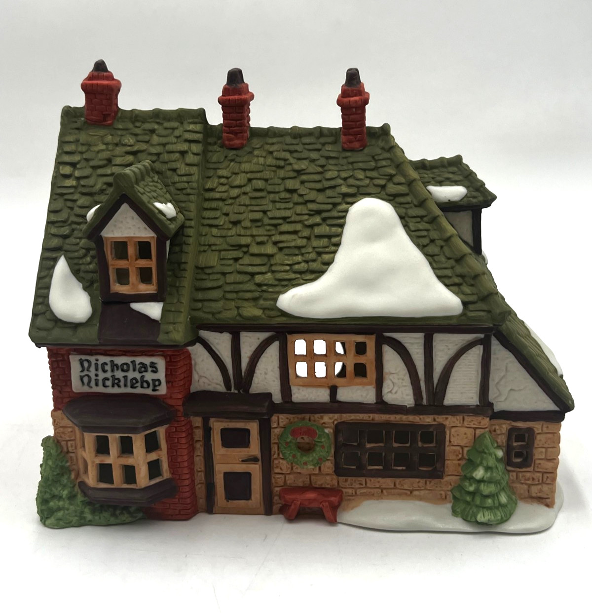 Department 56 Dickens Village Nicholas Nickleby Cottage 1988 Lighted Tested