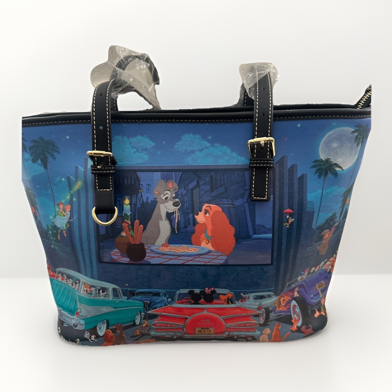 Rare Disney Parks Manuel Hernandez A Night at the Movies Fine Art Tote Bag Purse