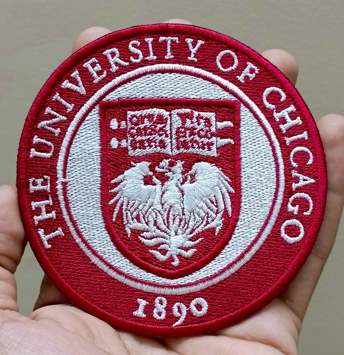 University Of Chicago Logo Iron On Patch-Sew On Patch - Embroidered Patch 4