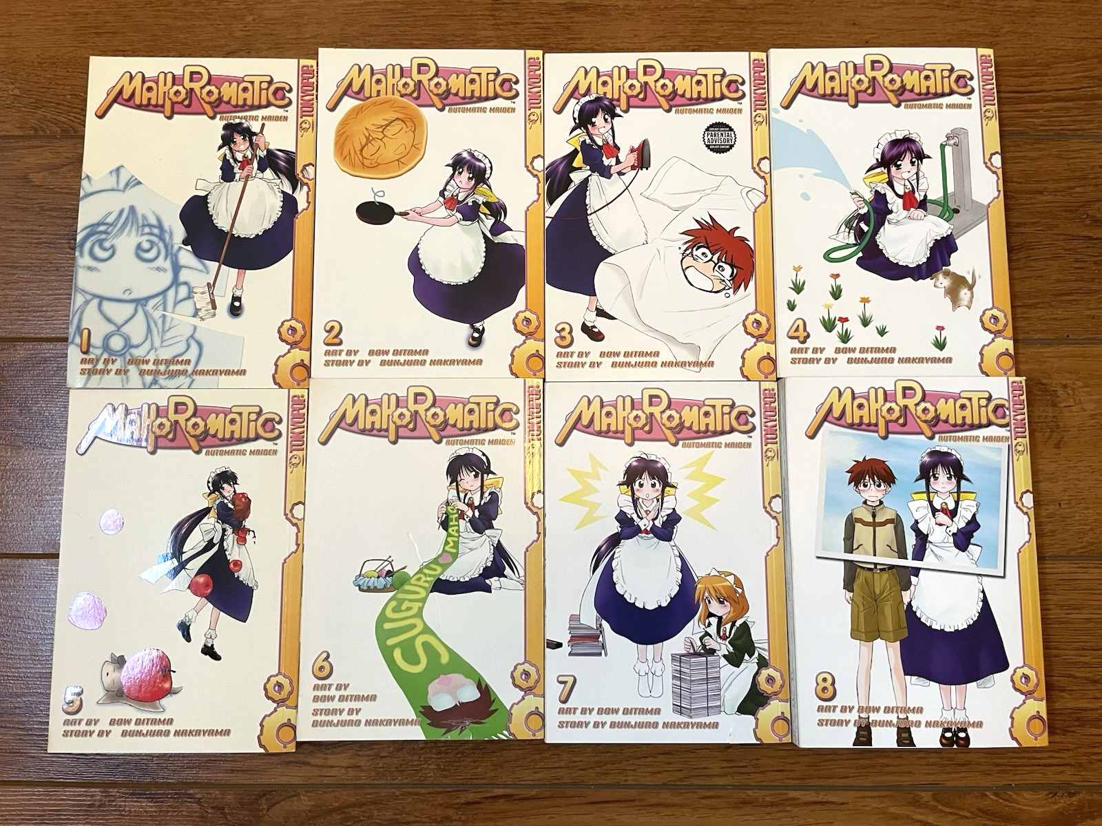 NICE LOT MAHOROMATIC MANGA BOOK SERIES 1-8 TOKYOPOP MAIDEN BUNJURO NAKAYAMA NICE LOT MAHOROMATIC MANGA BOOK SERIES 1-8 TOKYOPOP MAIDEN BUNJURO NAKAYAMA