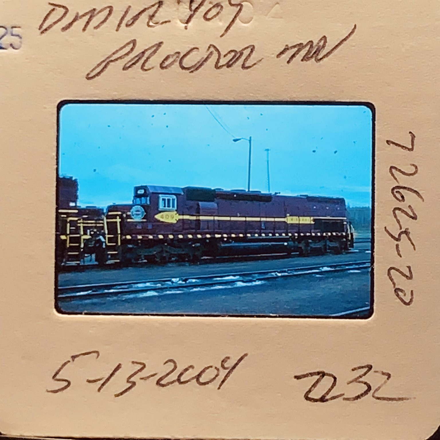 DMIR 409 Locomotive Train Slide Proctor MN Duluth Missabe Iron Range 2004 DMIR 409 Locomotive Train Slide Proctor MN Duluth Missabe Iron Range 2004