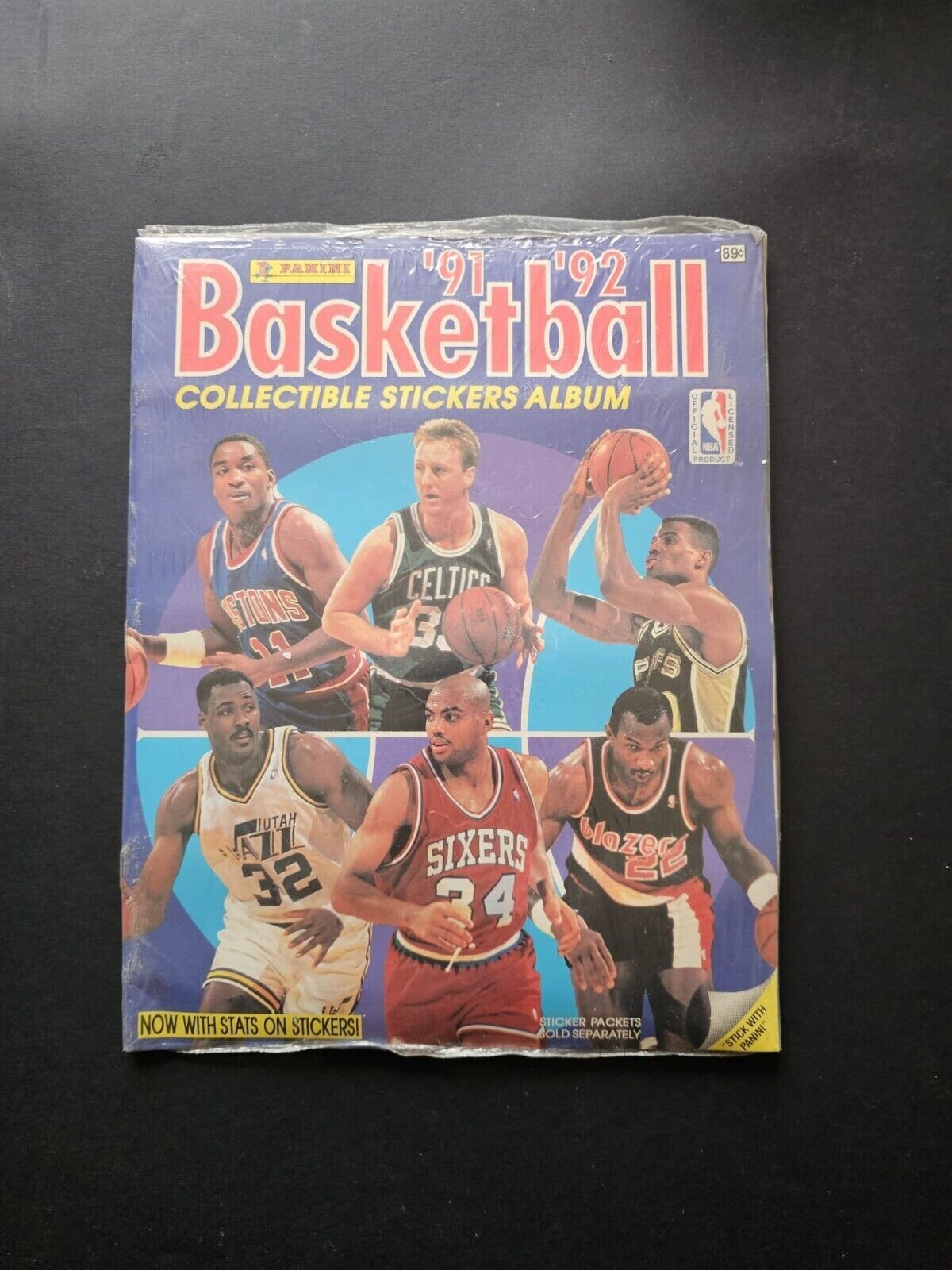 PANINI ALBUM SEALED/SEALED BASKETBALL NBA 1991-1992 91-92 Figures