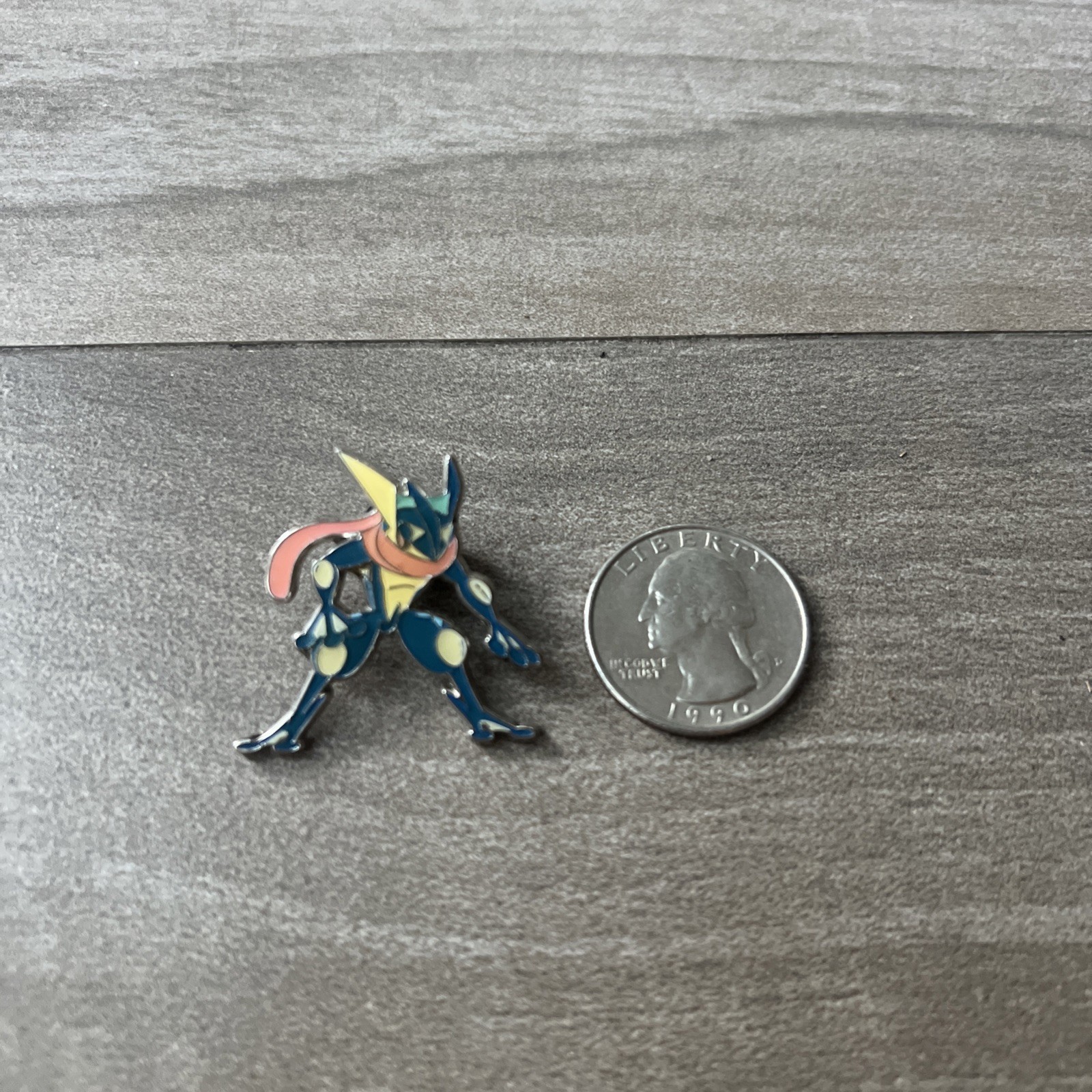 Pokémon Greninja Blue Enameled Metal Pin Yellow Pink Accents EXCELLENT CONDITION Pokémon Greninja Blue Enameled Metal Pin Yellow Pink Accents EXCELLENT CONDITION