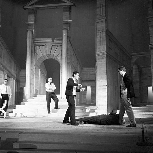 Jean Louis Barrault manages his actors of whom William Sabatier du- Old Photo