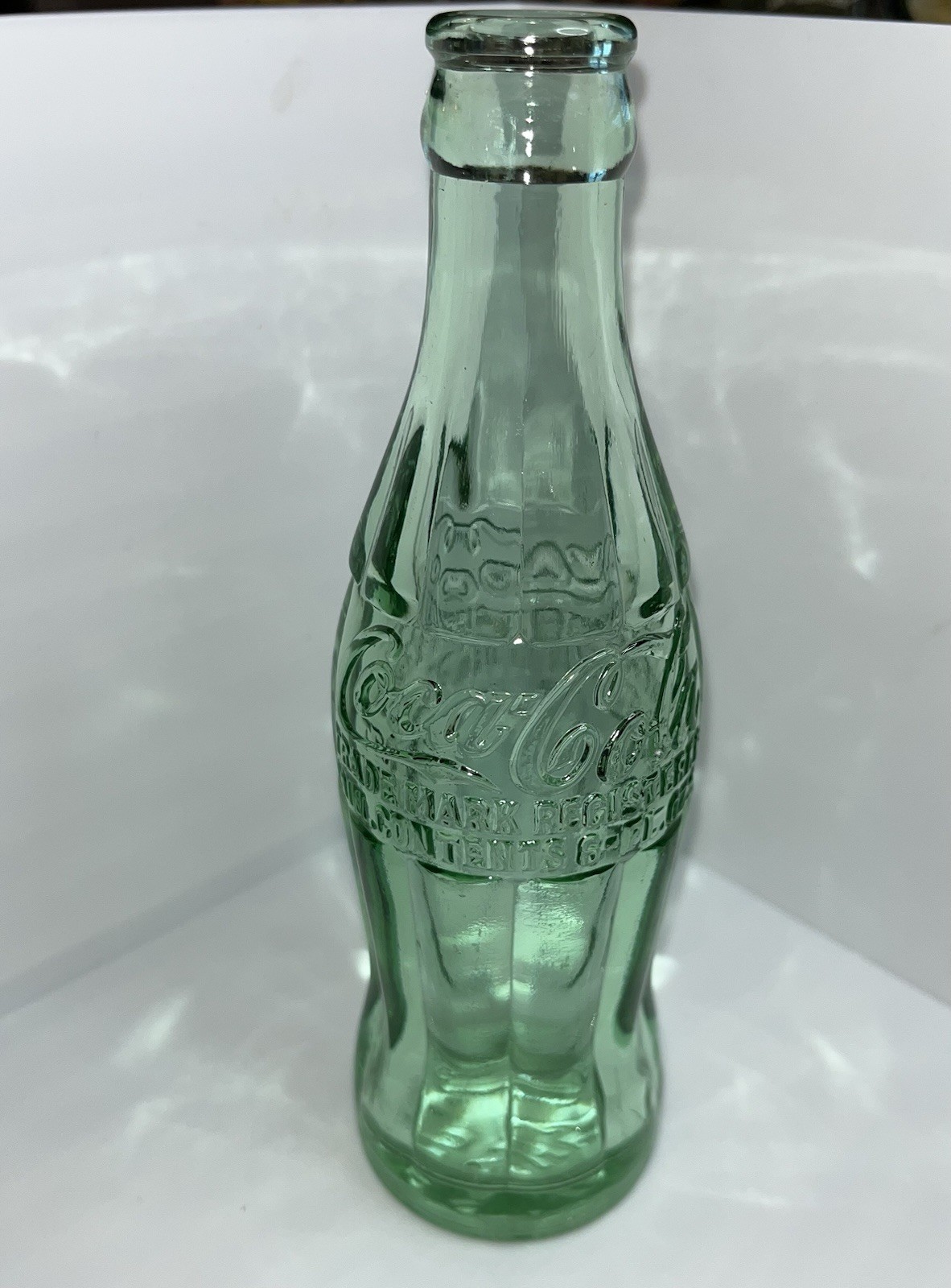 Coca-Cola 6oz Glass Bottle Waycross, GA. Patent Dec 25th 1923: 10-38