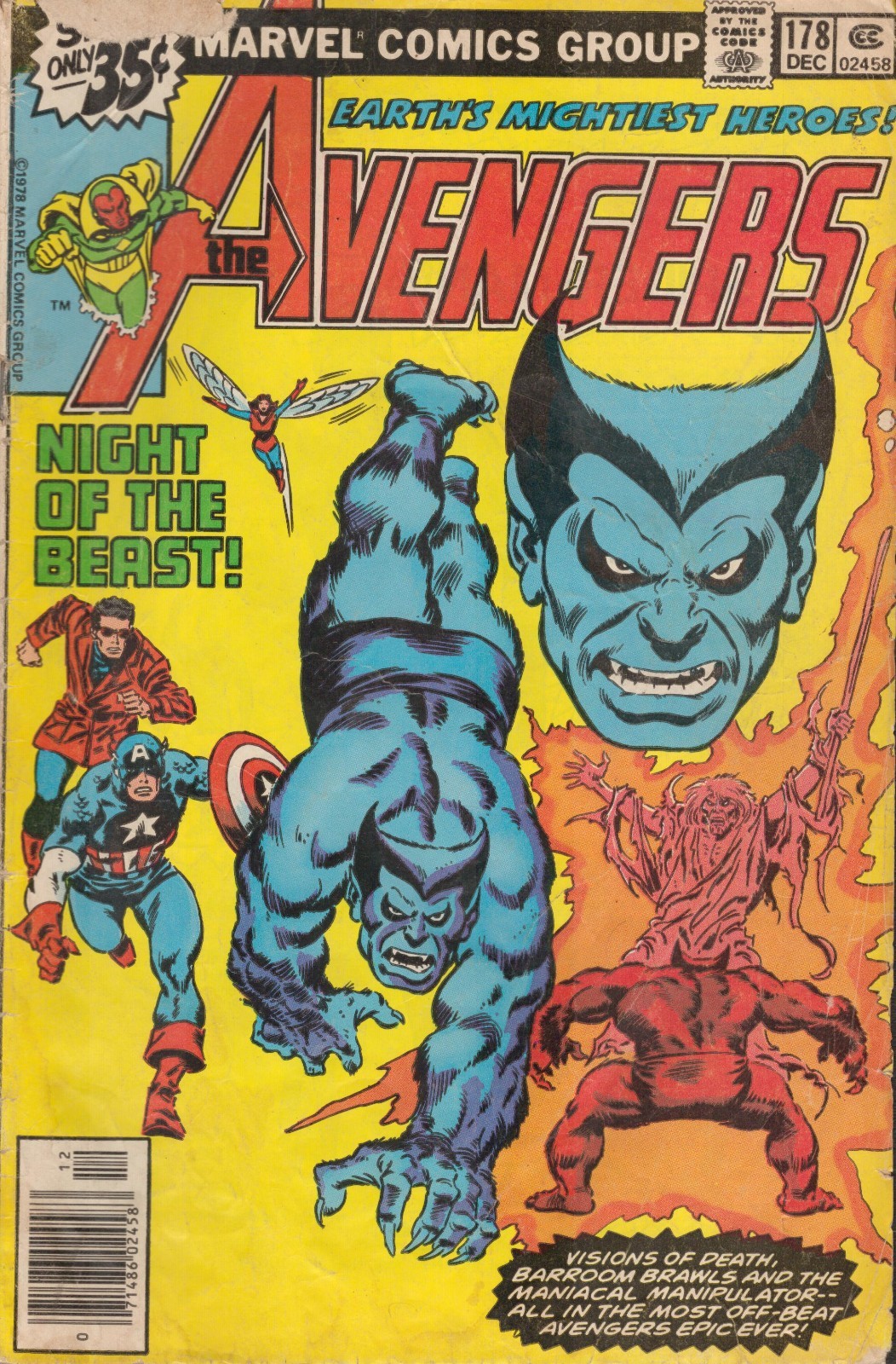 54350: MARVEL THE AVENGERS #178 G Grade