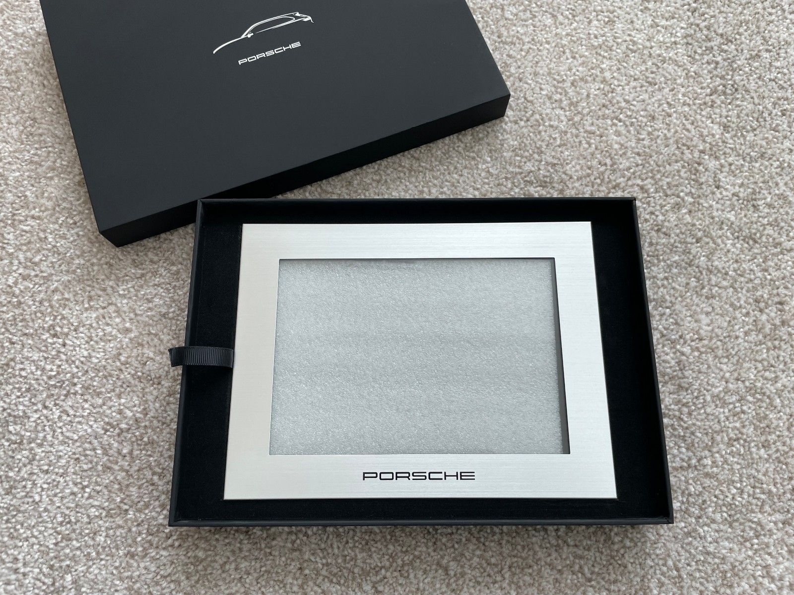 NIB~ Porsche Table Display Aluminum Picture Photo Frame VIP Gift