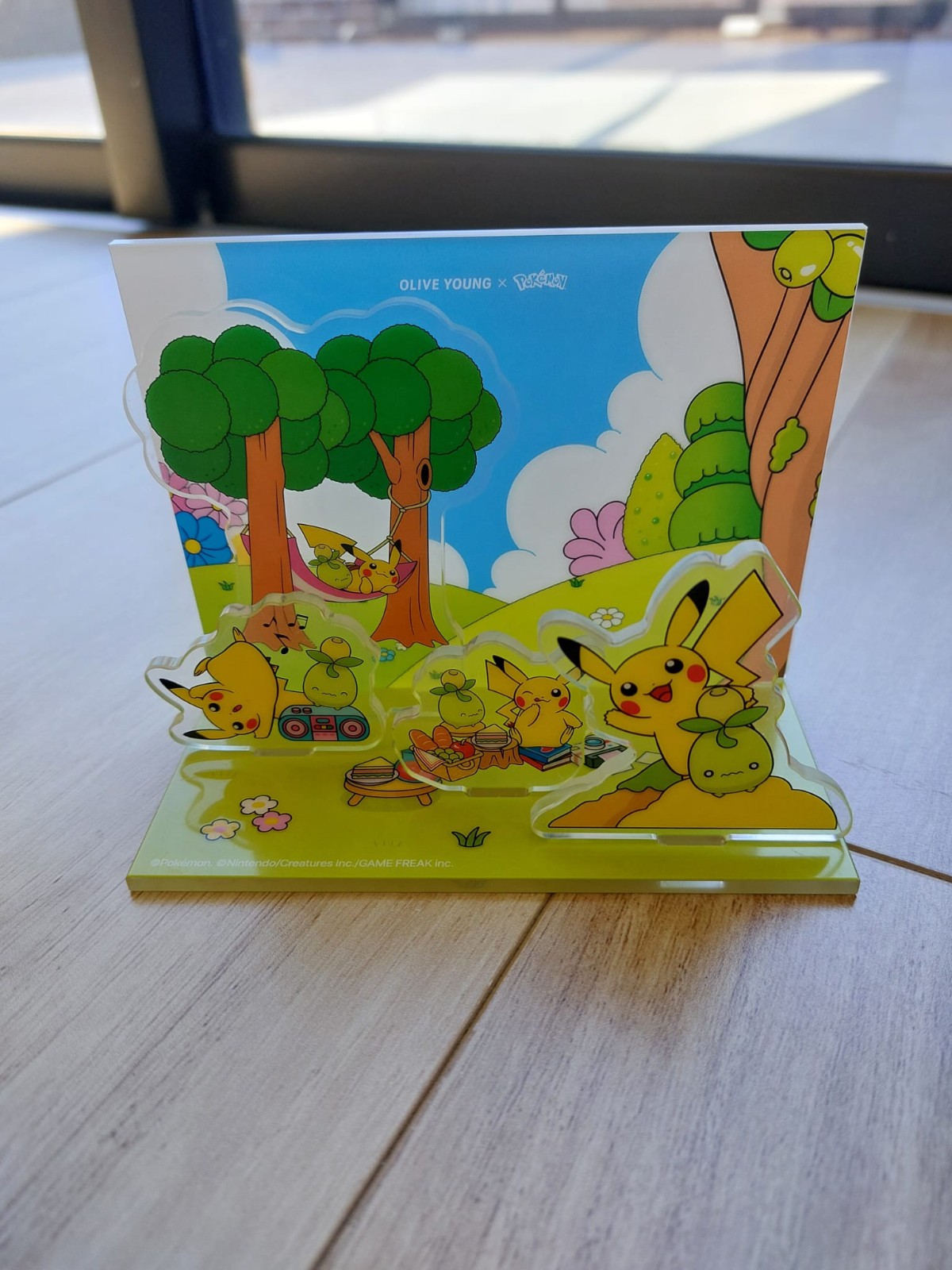 Olive Young x Pokemon Acrylic Stand Pikachu Collaboration Collectible ver 2